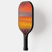 Südwestliche Wüste US Flagge Abstrakte Kunst Pickleball Schläger (Links)