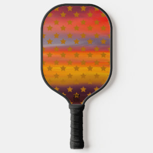 Südwestliche Wüste US Flagge Abstrakte Kunst Pickleball Schläger