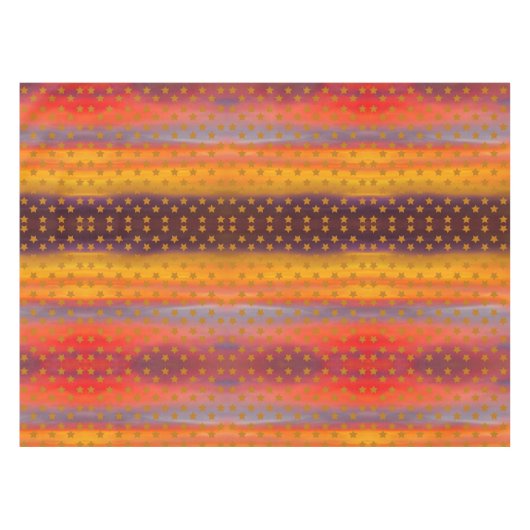 Südwestliche Wüste US Flagge Abstrakte Kunst Tischdecke (Vorderseite (Horizontal))