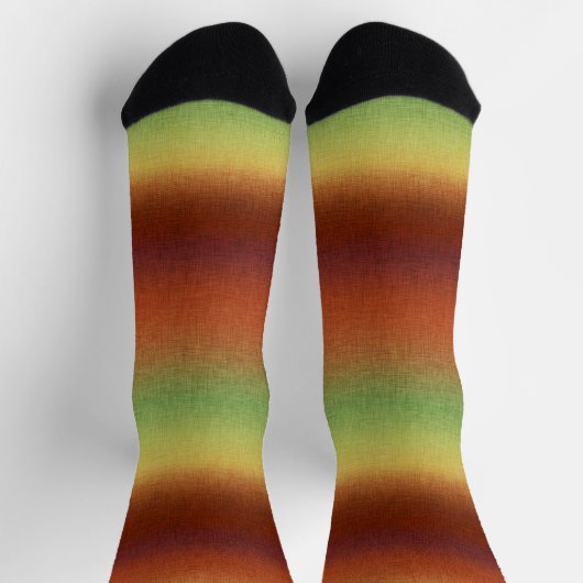 Südwestlicher Abend Gradient Colors Socken (Oben)