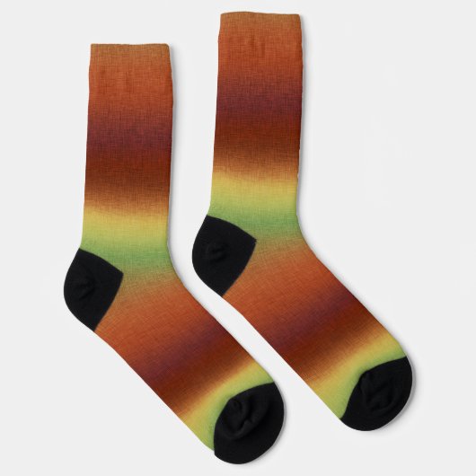 Südwestlicher Abend Gradient Colors Socken (Rechts)