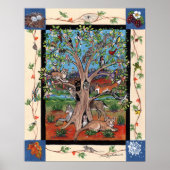 Südwestlicher Baum des Posters Wildtiere Poster (Vorne)