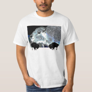 Südwestlicher Büffel-Kunst-T - Shirt