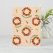 Südwestlicher Chile Kraut Weihnachtsfeiertag Einladung (Stehend Vorderseite)