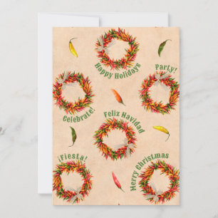 Südwestlicher Chile Kraut Weihnachtsfeiertag Einladung