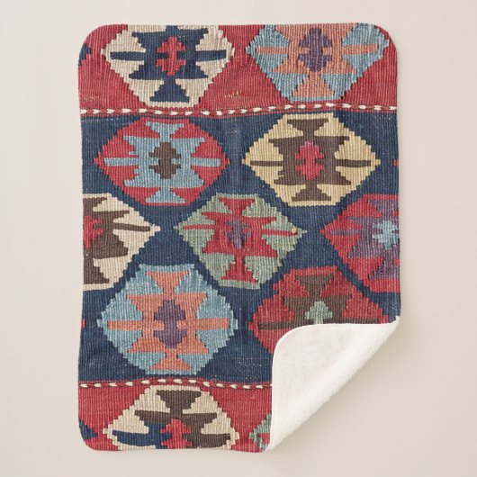 Südwestlicher Diamant Verziert Sherpadecke (Vorderseite)