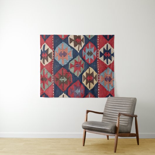 Südwestlicher Diamant Verziert Wandteppich (Beispiel (Horizontal))