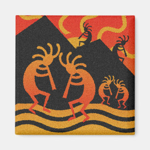 Südwestlicher Entwurf Kokopelli Magnet