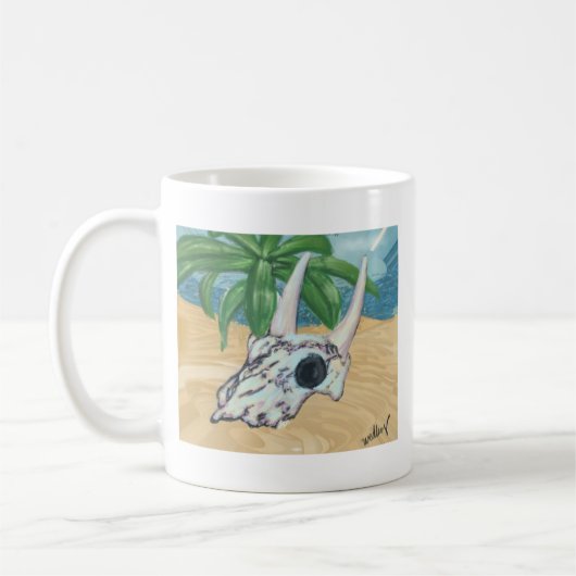 Südwestlicher farbiger Wüstenschädel Kaffeetasse (Links)