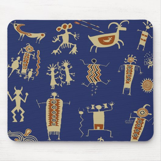 Südwestlicher Felskunstschamane Mousepad (Vorne)