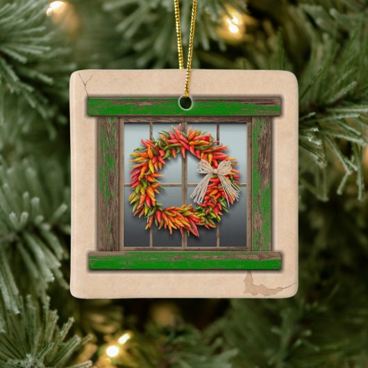 Südwestlicher Festlicher Chile-Kranz Fenster Perso Keramikornament (Baum)