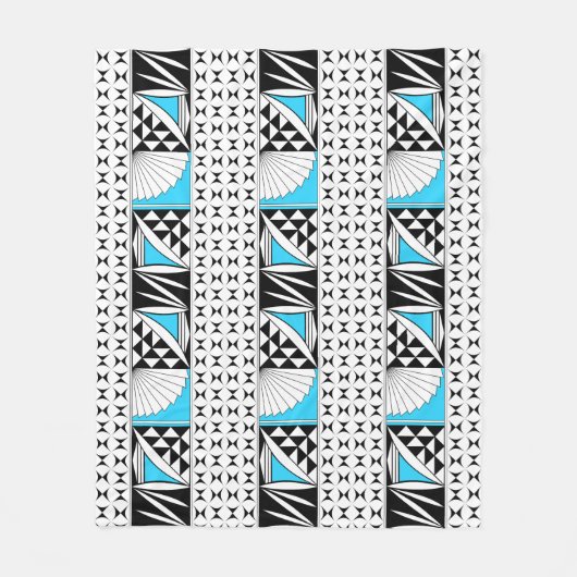 Südwestlicher Indianeraufgang auf Türkis Fleecedecke (Vorderseite)