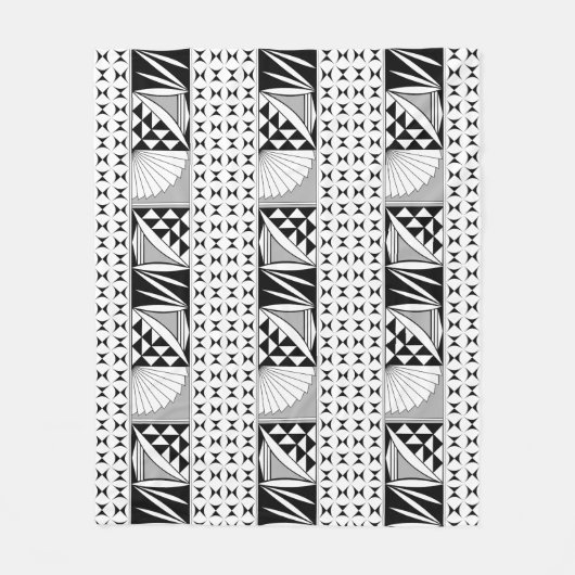 Südwestlicher Indianeraufgang in Grau Fleecedecke (Vorderseite)