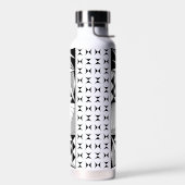 Südwestlicher Indianeraufgang in Grau Trinkflasche (Links)