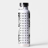 Südwestlicher Indianeraufgang in Grau Trinkflasche (Rechts)