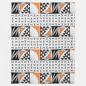 Südwestlicher Indianeraufgang Orange Fleece Blanke (Vorderseite)