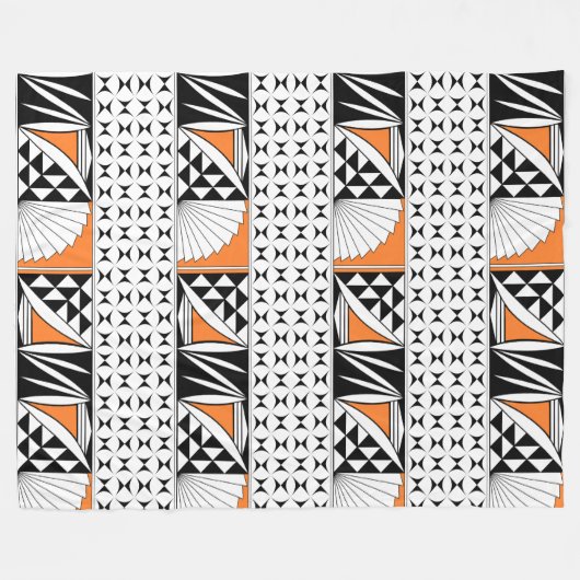Südwestlicher Indianeraufgang Orange Fleece Blanke (Vorderseite (Horizontal))