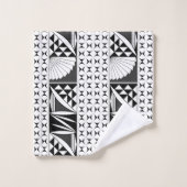 Südwestlicher Indianeraufstieg bei Holzkohle Badhandtuch Set (Waschlappen)