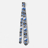 Südwestlicher Indianeraufstieg in Blau Krawatte (Rückseite)