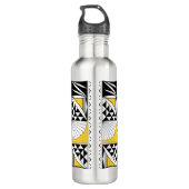 Südwestlicher Indianeraufstieg in Gelb Edelstahlflasche (Rückseite)