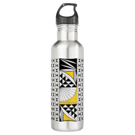 Südwestlicher Indianeraufstieg in Gelb Edelstahlflasche