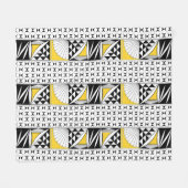 Südwestlicher Indianeraufstieg in Gelb Fleecedecke (Vorderseite (Horizontal))