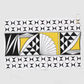 Südwestlicher Indianeraufstieg in Gelb Golfhandtuch (Horizontal)