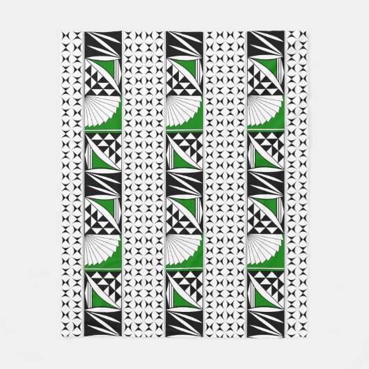 Südwestlicher Indianeraufstieg in Grün Fleecedecke (Vorderseite)