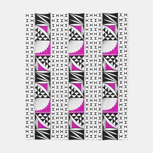 Südwestlicher Indianeraufstieg in Rosa Fleecedecke (Vorderseite)