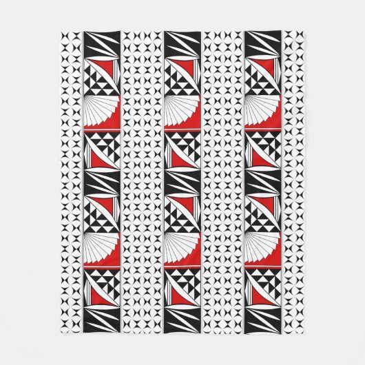 Südwestlicher Indianeraufstieg in Rot Fleecedecke (Vorderseite)