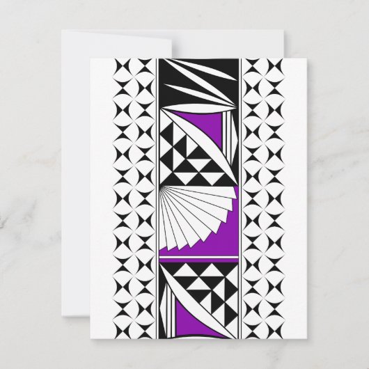 Südwestlicher Indianeraufstieg Lila Mitteilungskarte (Vorderseite)