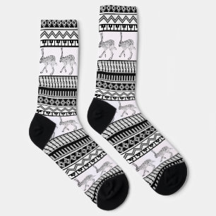 Südwestlicher Jackrabbit und geometrisch gestreift Socken