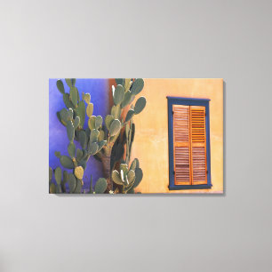 Südwestlicher Kaktus (Opuntia dejecta) und Leinwanddruck