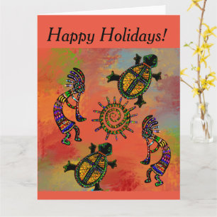 SÜDWESTLICHER KOKOPELLI-KUNST KARTE