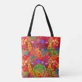 Südwestlicher Sommerblumengarten Tasche (Rückseite)