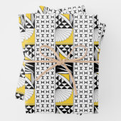 Südwestlicher Sonnenaufgang in Gelb Geschenkpapier Set (Beispiel)