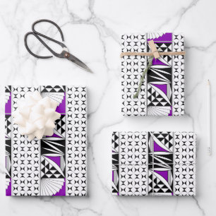 Südwestlicher Sonnenaufgang in Lila Geschenkpapier Set