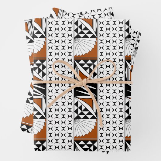 Südwestlicher Sonnenaufgang in traditionellen Farb Geschenkpapier Set (Beispiel)