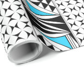 Südwestlicher Sonnenaufgang in Türkis Geschenkwrak Geschenkpapier (Rolleneckpunkt)