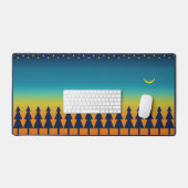 Südwestlicher Sonnenuntergang mit Pinienbäumen, St Schreibtischunterlage (Tastatur & Maus)