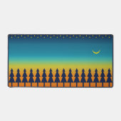 Südwestlicher Sonnenuntergang mit Pinienbäumen, St Schreibtischunterlage (Vorderseite)