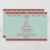 Südwestlicher Stil frohe Weihnachten glücklich Neu (Vorne/Hinten)