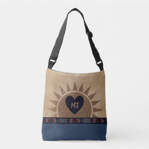 Südwestlicher Stil Mit Monogramm Tote Beutel mit H Tragetaschen Mit Langen Trägern