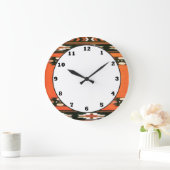 Südwestlicher Stil Muster Spaß Wanduhr (Zuhause)