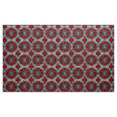 Südwestlicher Sun-Mandala-Batik, Rot, Schwarzes u. Stoff (Yard (91,4 cm))