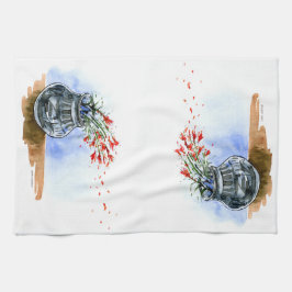 Südwestlicher Topf indianischer Malerpinsel-Wildbl Geschirrtuch