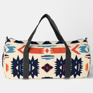 Südwestlicher tribaler Azteken-Geometrie-Boho Duffle Bag