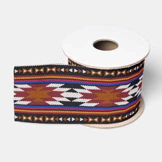 Südwestlicher tribaler geometrischer Muster-Eingeb Ripsband