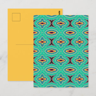 Südwestlicher Tropischer Boho-Chic-Geoden-Muster-K Postkarte