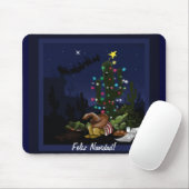 Südwestlicher Weihnachtskaktus-Cartoon Mousepad (Mit Mouse)